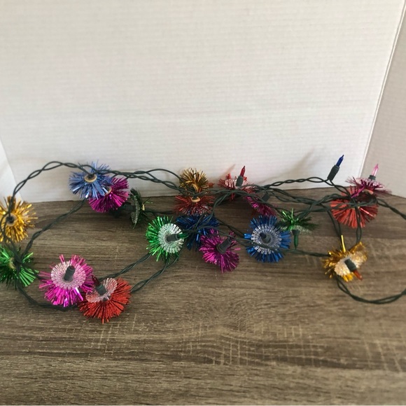 Vtg Multicolour Holiday String Lights with Reflectors - Picture 7 of 8